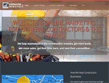 Tablet Screenshot of contractor-websites.com